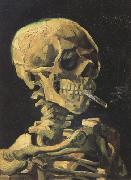 Vincent Van Gogh Skull with Burning Cigarette (nn04) oil painting picture wholesale